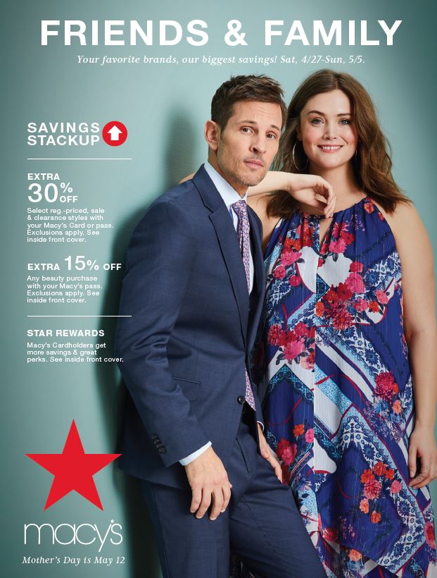 Macy's family and deals friends discount