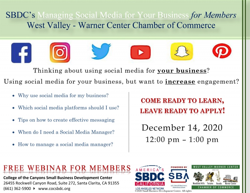 The West Valley~Warner Center Chamber of Commerce