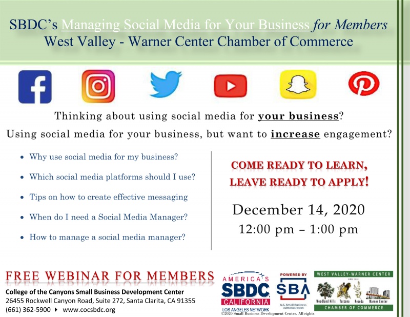 The West Valley~Warner Center Chamber of Commerce